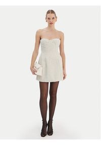 BARDOT - Bardot Sukienka koktajlowa Florine 60134DB Écru Slim Fit. Materiał: syntetyk. Styl: wizytowy #5