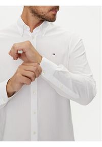 TOMMY HILFIGER - Tommy Hilfiger Koszula MW0MW36369 Biały Slim Fit. Kolor: biały. Materiał: bawełna