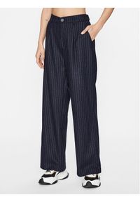 Pepe Jeans Spodnie materiałowe Rene Pant PL211677 Czarny Regular Fit. Kolor: czarny. Materiał: wełna