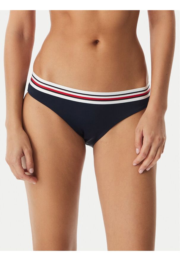 TOMMY HILFIGER - Tommy Hilfiger Dół od bikini UW0UW06355 Granatowy. Kolor: niebieski. Materiał: syntetyk