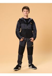 Sinsay - Spodnie jogger ze ściągaczami - szary. Kolor: szary