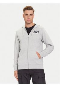 Helly Hansen Bluza HH Logo 54581 Szary Regular Fit. Kolor: szary. Materiał: bawełna