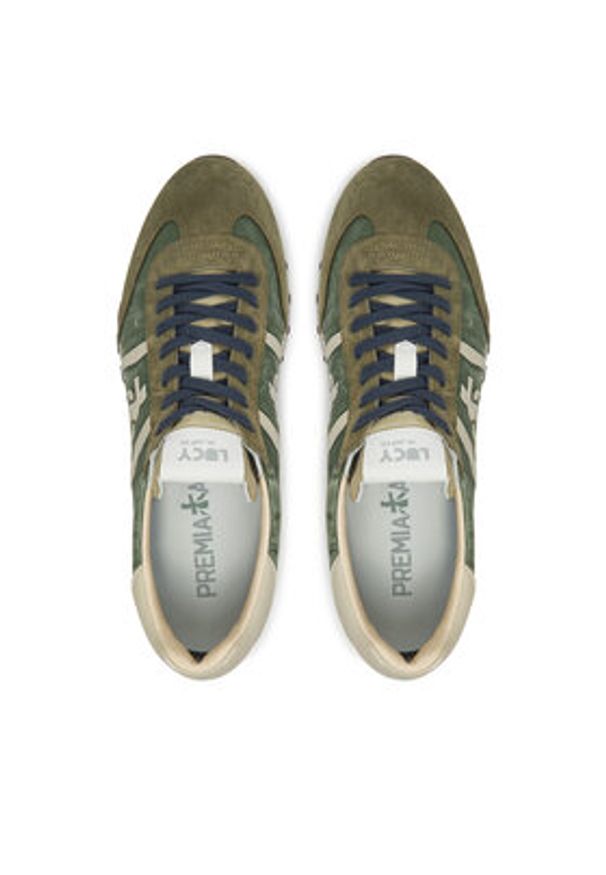 Premiata Sneakersy Lucy Var 7256 Zielony. Kolor: zielony. Materiał: materiał