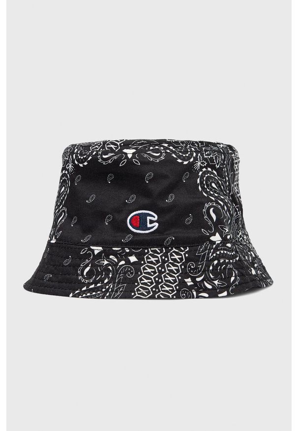Champion kapelusz dwustronny bawełniany 805505 kolor czarny bawełniany. Kolor: czarny. Materiał: bawełna
