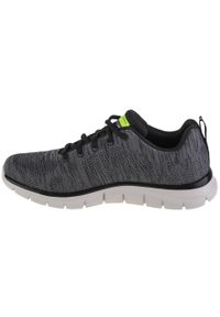 skechers - Buty do chodzenia Męskie Skechers Track - Front Runner. Kolor: szary. Sport: turystyka piesza