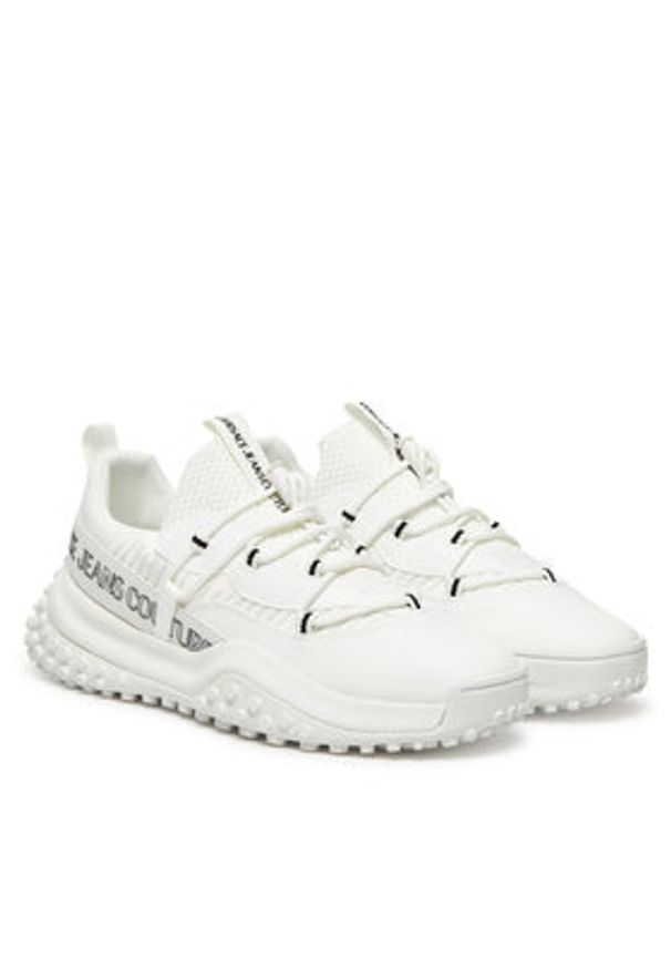Versace Jeans Couture Sneakersy 78YA3SN2 Biały. Kolor: biały. Materiał: materiał