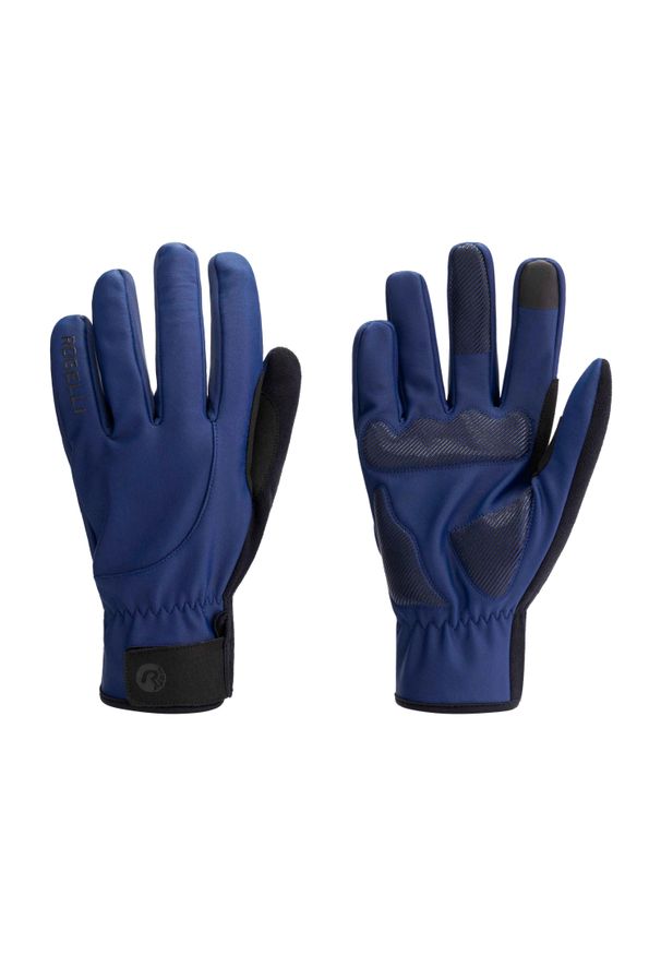 ROGELLI - Rękawiczki zimowe rowerowe męskie Rogelli Core. Kolor: niebieski, wielokolorowy, czarny. Sezon: zima. Sport: kolarstwo
