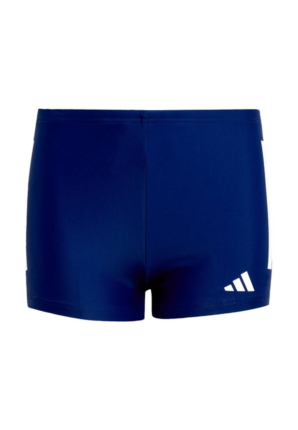 Adidas - Bokserki 3-Stripes Swim Kids. Kolor: biały, niebieski, wielokolorowy. Materiał: materiał