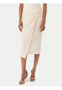 Rinascimento Spódnica midi CFC0123489003 Beżowy Regular Fit. Kolor: beżowy. Materiał: syntetyk #1