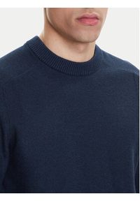 BOSS Sweter Kencel 50545678 Granatowy Regular Fit. Kolor: niebieski. Materiał: bawełna #4