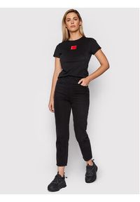 Hugo T-Shirt The Slimtee 50456008 Czarny Slim Fit. Kolor: czarny. Materiał: bawełna #2