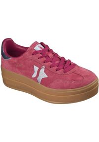 skechers - Buty sportowe damskie Skechers Academy Hi elevated Essence. Kolor: różowy. Materiał: zamsz, materiał. Sport: fitness #1
