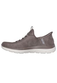 skechers - Buty do chodzenia damskie Skechers Brn Summit. Kolor: brązowy. Materiał: syntetyk, materiał. Szerokość cholewki: normalna. Sport: turystyka piesza