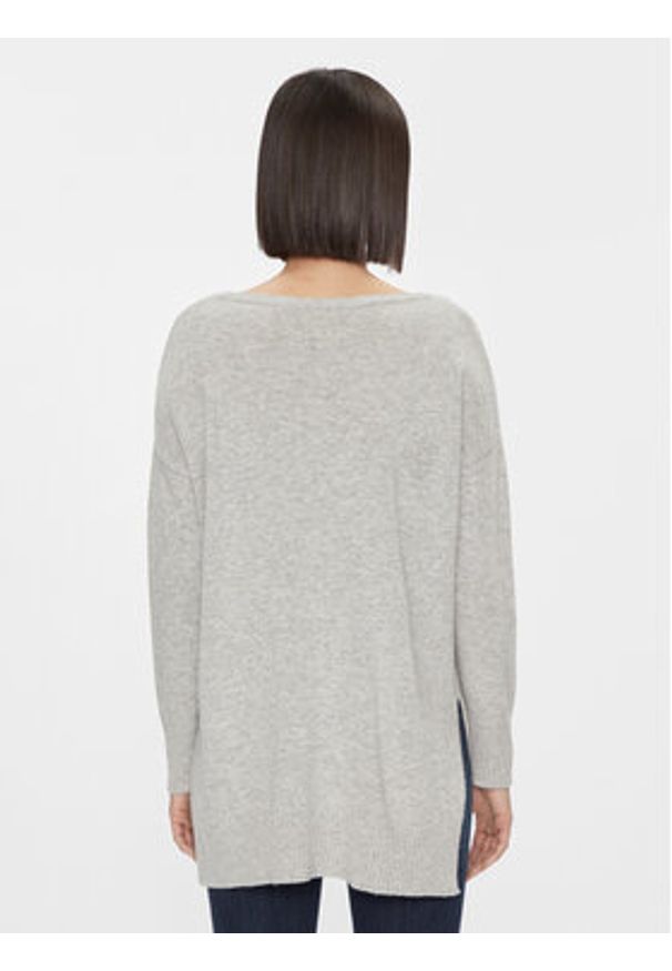 Kontatto Sweter 3M1083N Szary Regular Fit. Kolor: szary. Materiał: syntetyk