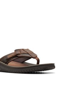 Clarks Japonki Wesley Sun 26176987 Brązowy. Kolor: brązowy. Materiał: skóra #6