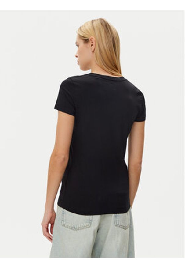 Guess T-Shirt W5GI14 J1314 Czarny Regular Fit. Kolor: czarny. Materiał: bawełna