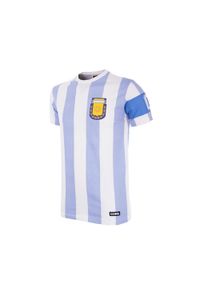 COPA FOOTBALL - Koszulka retro dziecięca - Kapitan Argentyna - Biała. Kolor: biały. Sport: piłka nożna