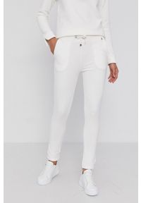 Frieda & Freddies - Spodnie. Kolor: biały. Materiał: dzianina. Wzór: gładki #1