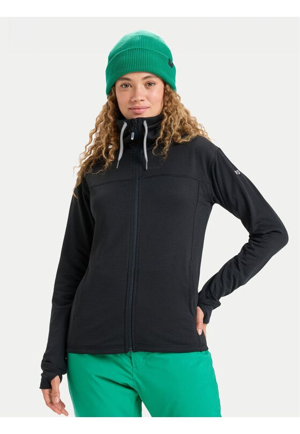 Roxy Bluza techniczna Vertere Full Zip ERJFT04974 Czarny Regular Fit. Kolor: czarny. Materiał: syntetyk