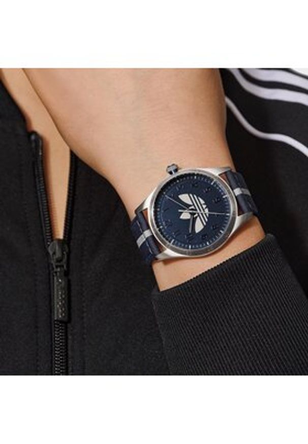 adidas Originals Zegarek Code Four Watch AOSY23041 Srebrny. Kolor: srebrny. Materiał: syntetyk