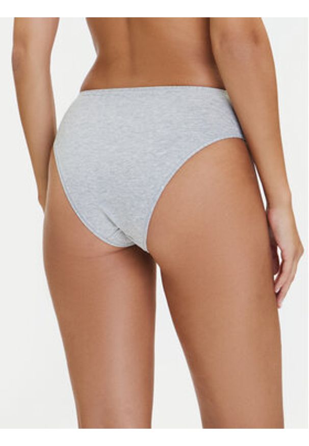 Hunkemöller Figi klasyczne z wysokim stanem 302033 Szary. Stan: podwyższony. Kolor: szary. Materiał: syntetyk