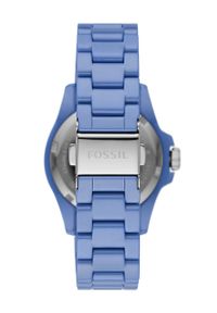 Fossil Zegarek CE1109 damski. Kolor: niebieski. Materiał: materiał