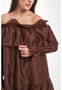 Twinset Milano - Sukienka hiszpanka TWINSET ACTITUDE. Typ kołnierza: dekolt hiszpanka #2