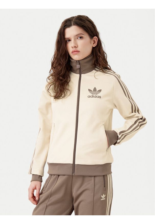 Adidas - adidas Bluza Beckenbauer JC5807 Écru Regular Fit. Materiał: bawełna, syntetyk