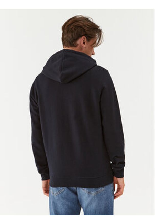 Pepe Jeans Bluza Ryan Hoodie PM582328 Granatowy Regular Fit. Kolor: niebieski. Materiał: bawełna