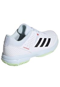 Adidas - Buty do piłki ręcznej adidas Court Stabil Jr ID2462 białe. Zapięcie: sznurówki. Kolor: biały. Materiał: syntetyk, materiał