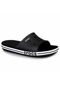 Klapki męskie sportowe basenowe Crocs BAYABAND SLIDE. Kolor: biały, wielokolorowy, czarny