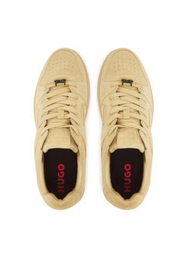 Hugo - HUGO Sneakersy Hadrian 50541798 Beżowy. Kolor: beżowy. Materiał: zamsz, skóra