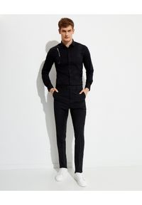 Les Hommes - LES HOMMES - Czarna koszula z suwakiem. Kolor: czarny. Materiał: materiał. Długość rękawa: długi rękaw. Długość: długie. Styl: elegancki #4