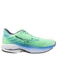 Mizuno - Buty do biegania męskie, Wave Rider 28. Kolor: zielony. Materiał: materiał, syntetyk. Model: Mizuno Wave