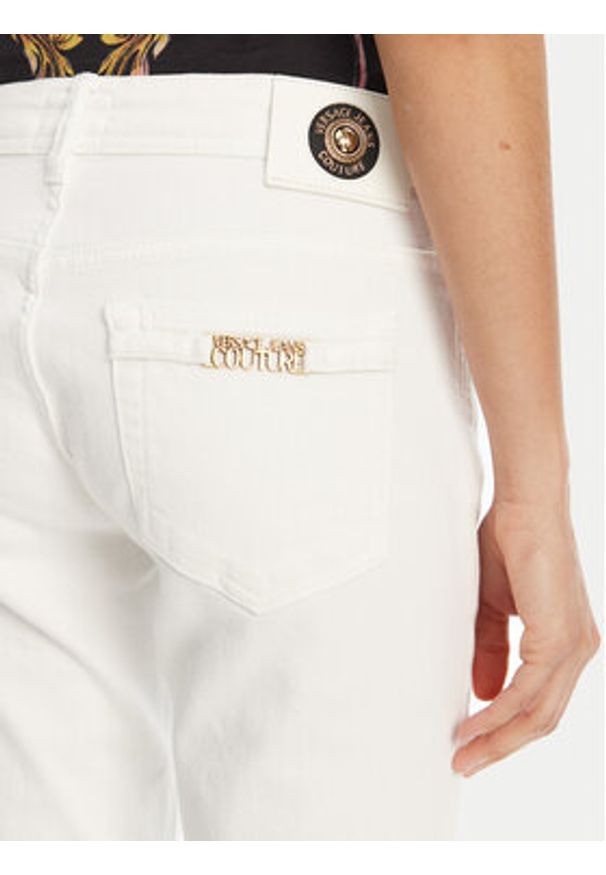 Versace Jeans Couture Jeansy 78HAB5K1 Biały Skinny Fit. Kolor: biały
