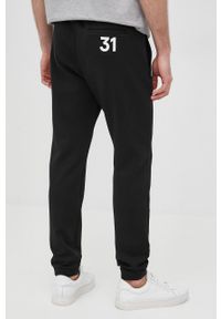 Emporio Armani spodnie 3L1PBR.1JHSZ męskie kolor czarny. Kolor: czarny. Materiał: dzianina #4