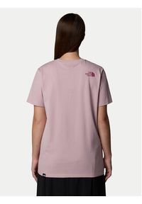 The North Face T-Shirt Easy NF0A8A6G Różowy Loose Fit. Kolor: różowy. Materiał: bawełna #3