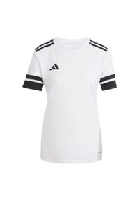 Adidas - Koszulka Squadra 25. Kolor: biały, czarny, wielokolorowy. Materiał: materiał