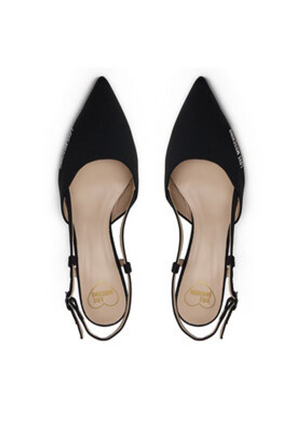 Love Moschino - LOVE MOSCHINO Szpilki JA10627G1MIMX000 Czarny. Kolor: czarny. Materiał: materiał. Obcas: na szpilce