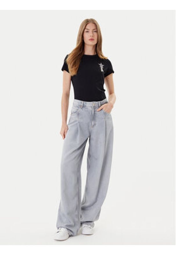 BOSS T-Shirt Endora 50545287 Czarny Regular Fit. Kolor: czarny. Materiał: bawełna