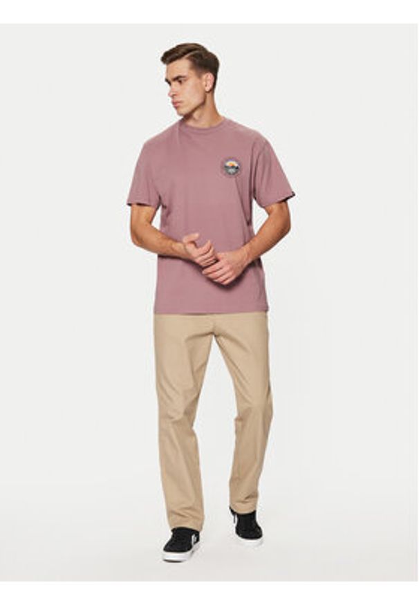 Quiksilver T-Shirt Landscapes EQYZT07917 Fioletowy Regular Fit. Kolor: fioletowy. Materiał: bawełna