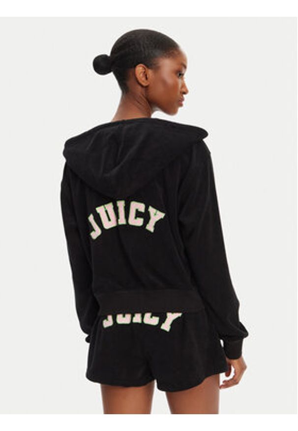 Juicy Couture Bluza Nala JCWAS125321 Czarny Oversize. Kolor: czarny. Materiał: bawełna