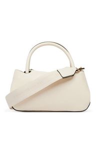 TOMMY HILFIGER - Tommy Hilfiger Torebka Th Logotape Mini Satchel AW0AW18743 Biały. Kolor: biały. Materiał: skórzane #3