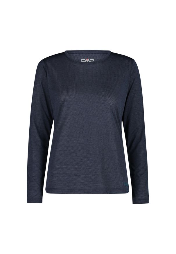 Koszulka damska turystyczna CMP 35N5566. Okazja: na co dzień. Kolor: niebieski. Długość rękawa: długi rękaw. Styl: casual, sportowy