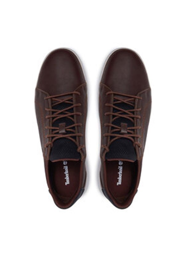 Timberland Sneakersy TB0A41F7W011 Brązowy. Kolor: brązowy. Materiał: skóra