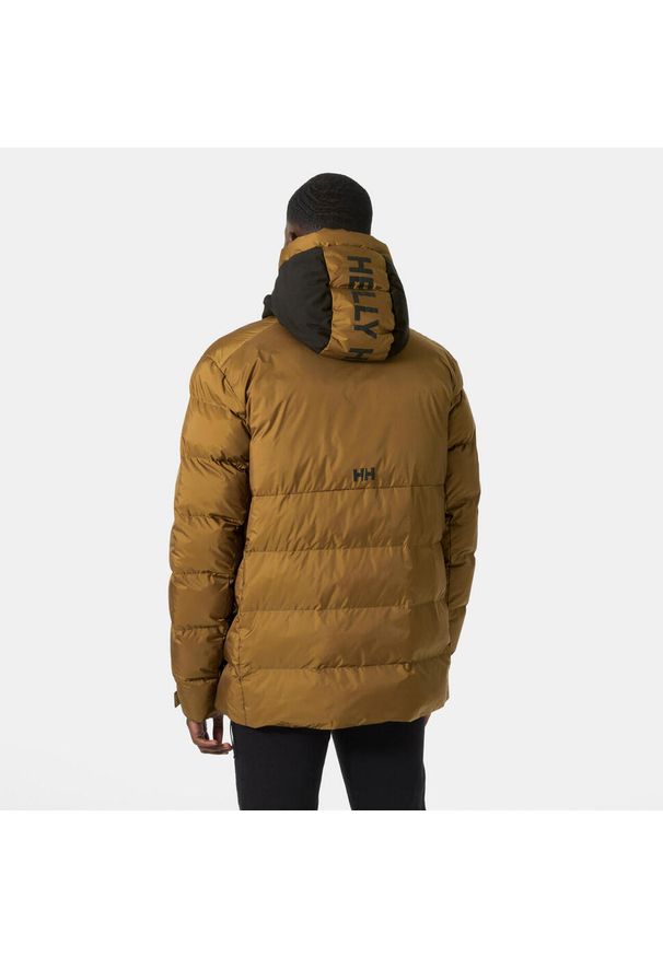 Kurtka z kapturem Helly Hansen Park. Typ kołnierza: kaptur. Kolor: brązowy. Materiał: syntetyk