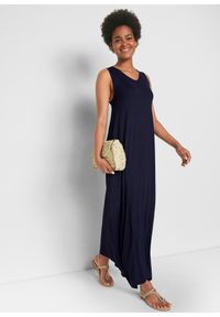 bonprix - Sukienka z dżerseju, bardzo szeroka. Kolor: czarny. Materiał: jersey. Długość: maxi #2