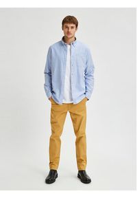 Selected Homme Koszula Rick 16077359 Błękitny Regular Fit. Kolor: niebieski. Materiał: bawełna