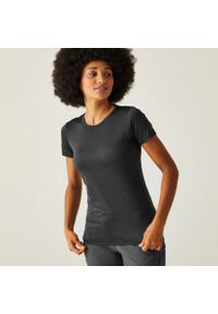 Regatta - Koszulka sportowa damska Fingal Edition szybkoschnąca. Kolor: niebieski, szary, wielokolorowy. Długość rękawa: krótki rękaw. Długość: krótkie. Sport: turystyka piesza #1