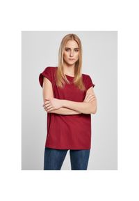 Koszulka damska Urban Classics organic extended shoulder (Duże rozmiary). Kolor: czerwony, wielokolorowy, brązowy. Sezon: lato #1